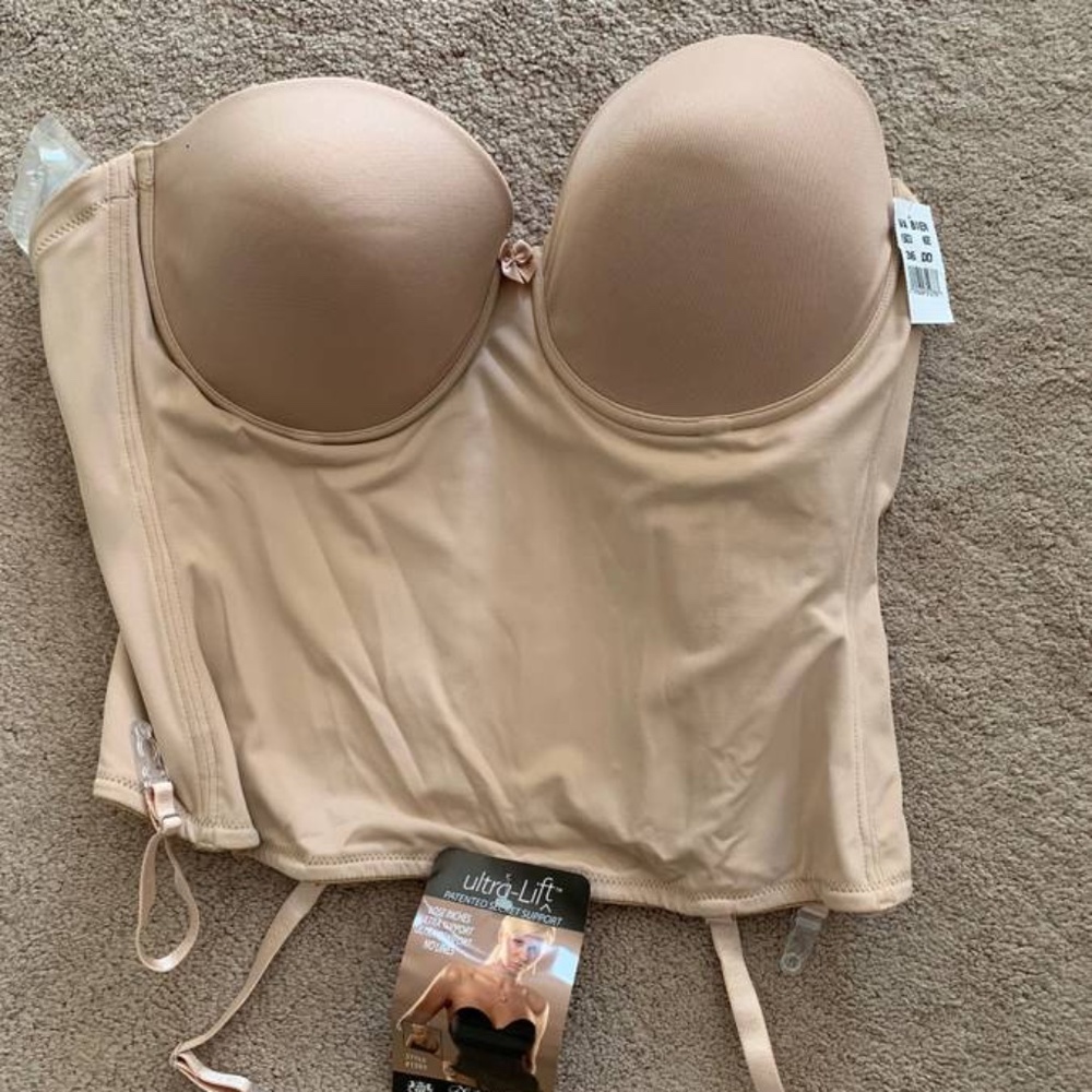 Strapless bustier